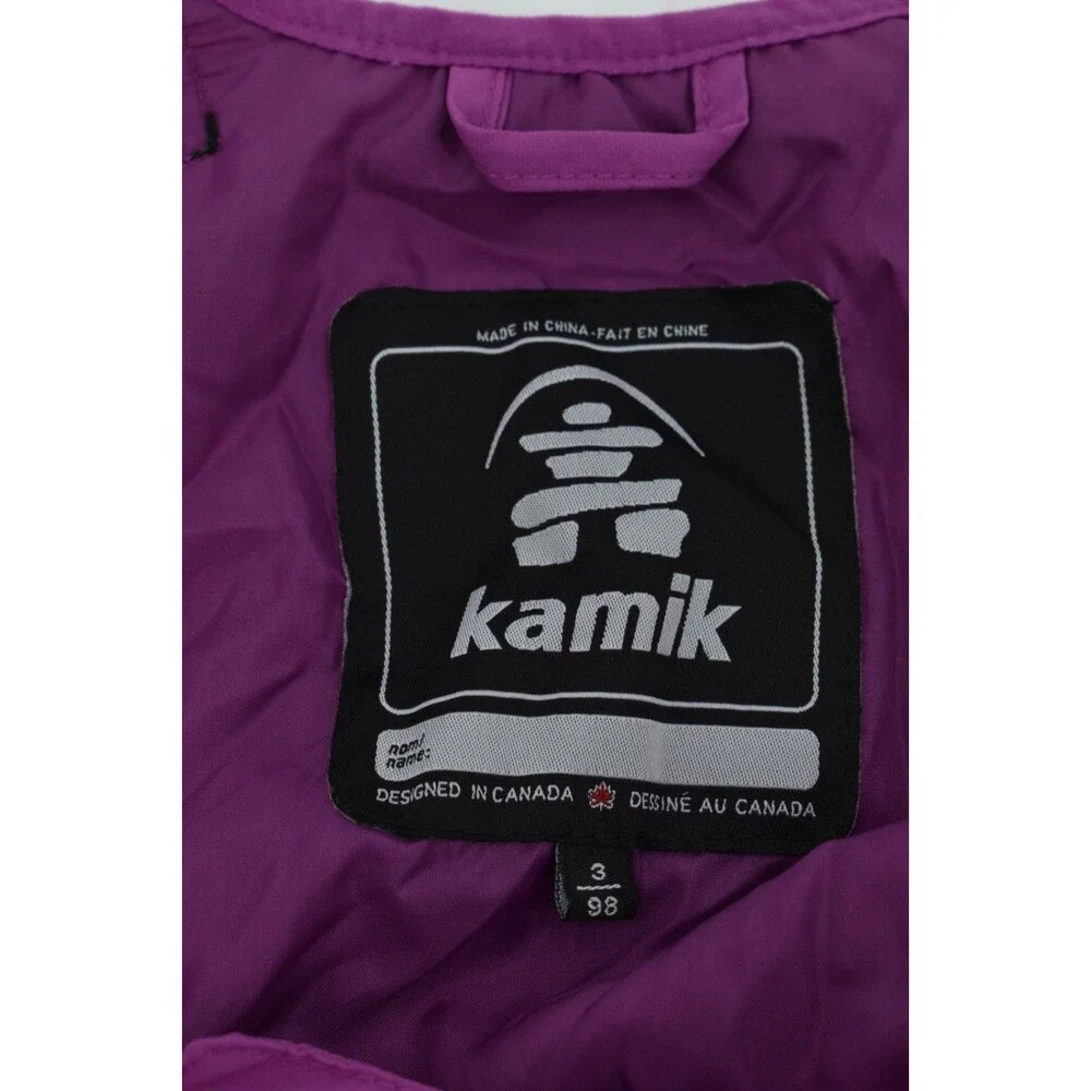 Kamik Size 3 Girls Aayla Jacket Storm Bibs Snowsuit NWT Orchid Mint
